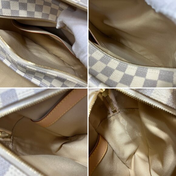 Louis Vuitton Naviglio Daimer Azur Crossbody / Shoulder Bag White Messenger Bag - Picture 12 of 14